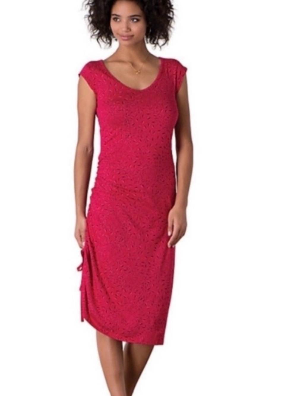 Toad&Co Samba Muse Dress Organic Cotton - Large - Red